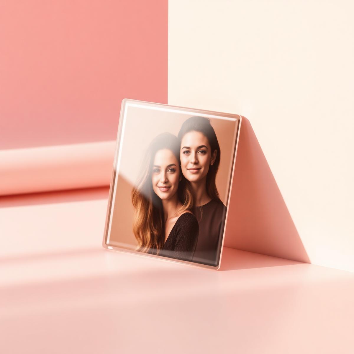Single Custom Photo Magnet — glossy square custom photo magnets